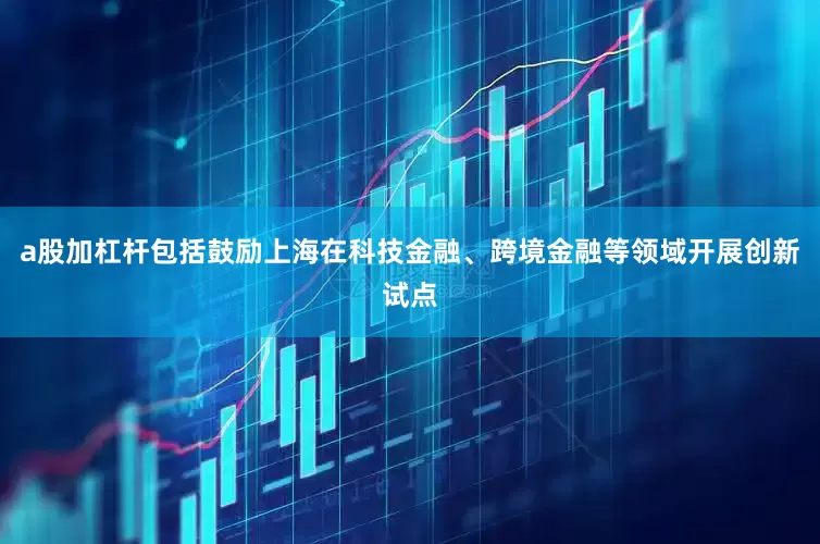 a股加杠杆包括鼓励上海在科技金融、跨境金融等领域开展创新试点